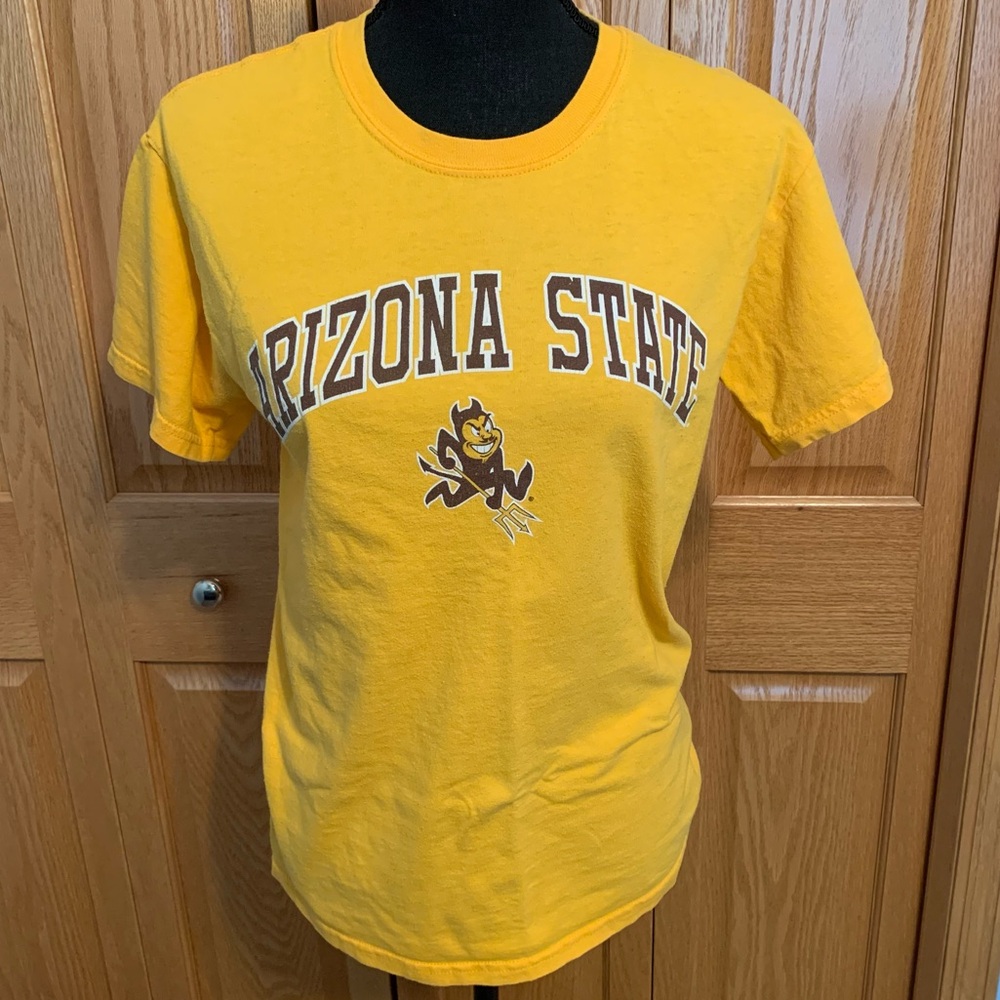 Arizona State ASU Maroon & Gold Tee Size Small